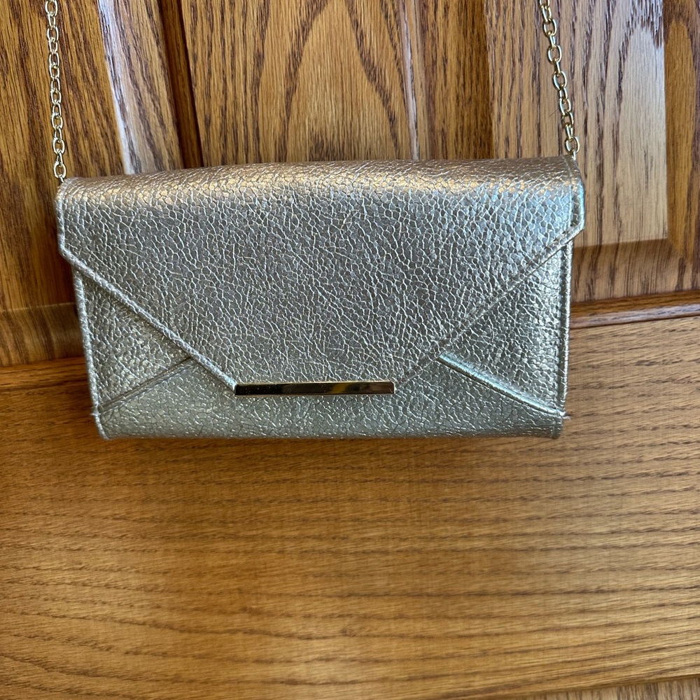 Envelope Clutch Evening Bag Silver Purse Crossbody Prom Safe Keepers